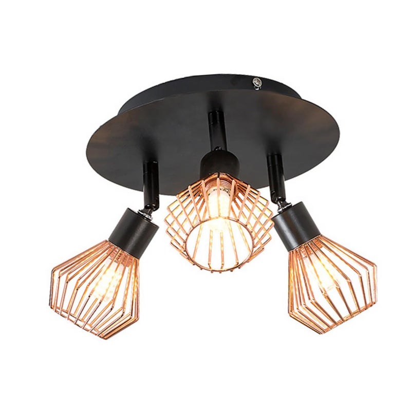 Adjustable Three Head LED Ceiling Light Energy Saving For Living Room Bedroom - Image 2