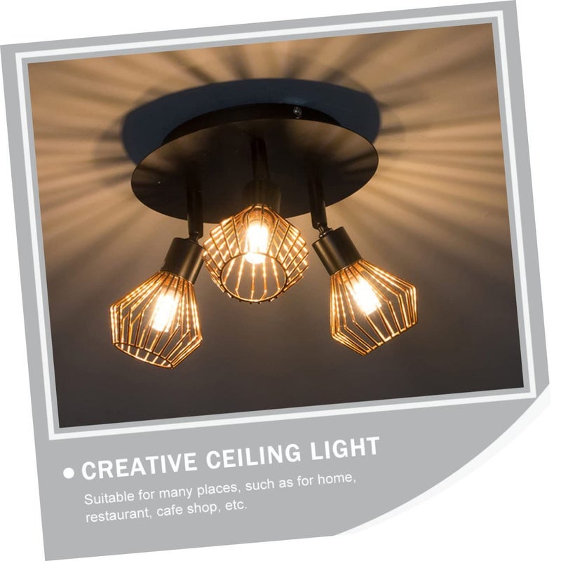 Adjustable Three Head LED Ceiling Light Energy Saving For Living Room Bedroom - Image 5