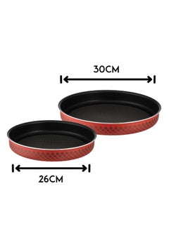 2-piece oven tray set, coated with non-stick Teflon, large 30 cm and small 26 cm - pzsku/Z8817DCDC65956E7818E6Z/45/_/1740402070/05253b86-30a3-416d-8110-91dac6dc32fa