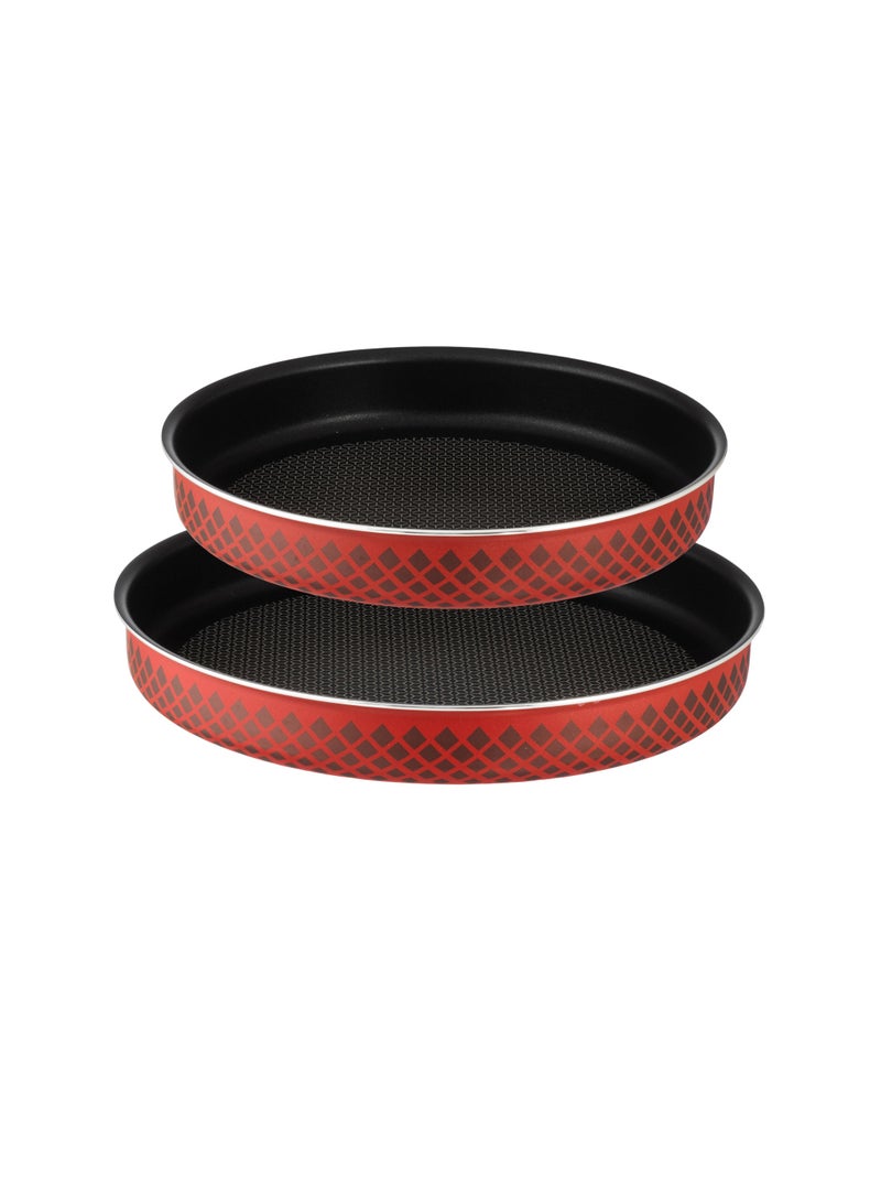 FAST 2-piece oven tray set, coated with non-stick Teflon, large 30 cm and small 26 cm  - Image 2