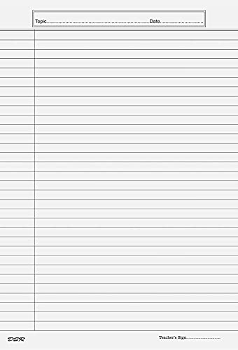 D S R Eclet A4 Size one Side Ruled White Sheet (Pack of 50 Sheets) for Project/Assignment/Practical/Homework(A4-50 Sheet OSR White) - Image 3