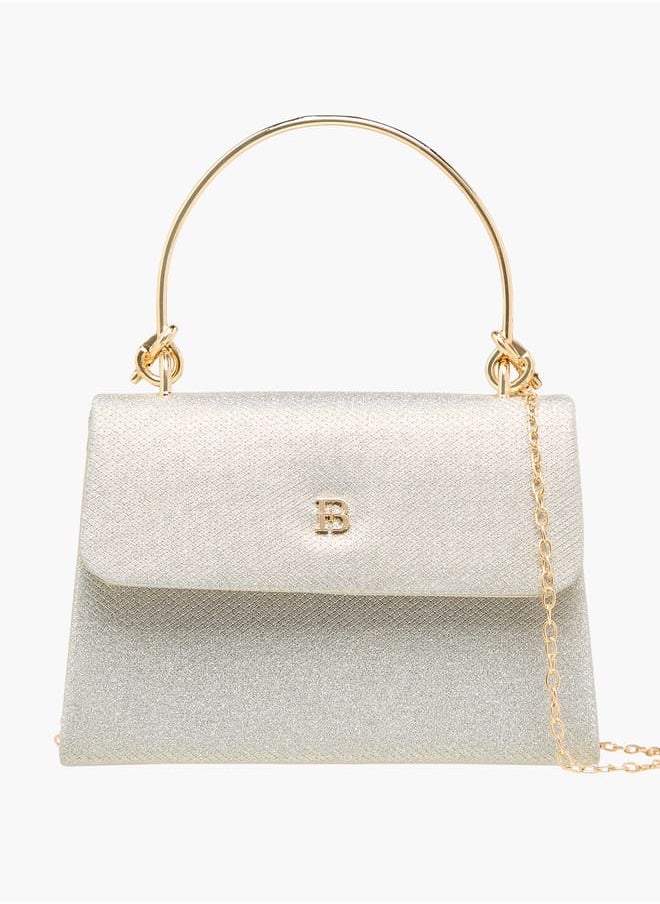 Flora Bella By Shoexpress Women's Textured Satchel Bag with Handle and Chain Strap  - Image 1