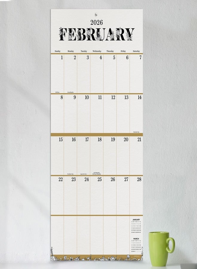 TF Publishing 2026 Big Grid-Floral Wall Calendar - Image 5