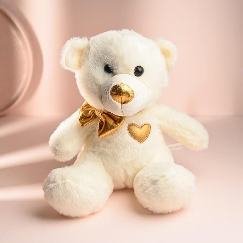 FlowerAura Love Combo Includes Fresh Live 20 Red Roses Flowers Bouquet In Glass Vase With Cute Teddy For Valentines Day Gift Birthday Gift Anniversary Gift Mothers Day Gift Same Day Delivery - Image 4