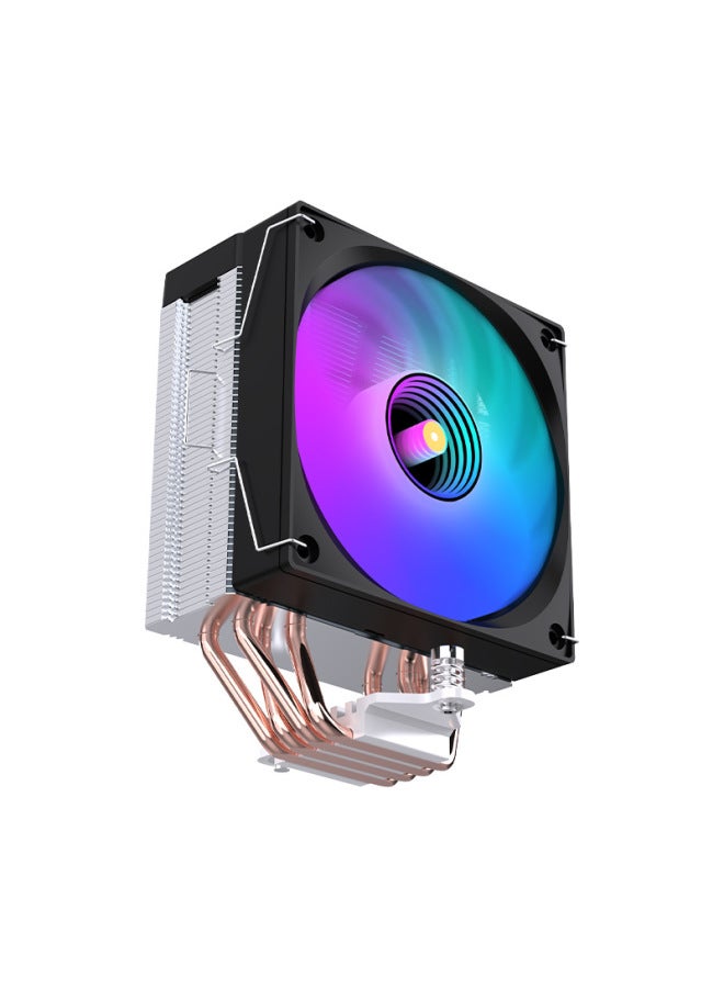 LOVINGCOOL Desktop Computer Temperature-controlled Argb Air-cooled Full-platform Amd Cooling Fan With Four Copper Pipes Cpu Cooler With Digital Display Design - Image 3