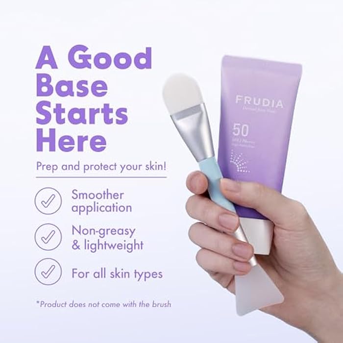 FRUDIA Blueberry Hydrating Air Fit Sunscreen SPF 50 PA++++ Korean Skincare Moisturizing Face Sunscreen with Blueberry Extract, Panthenol & Triple Hyaluronic Acid, Ultra-Light, No White Cast, 1.76 oz - Image 2