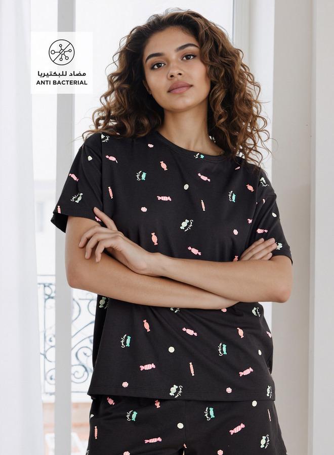 سبلاش فيڤ طقم تي شيرت وشورت بطبعة كاملة - Image 2