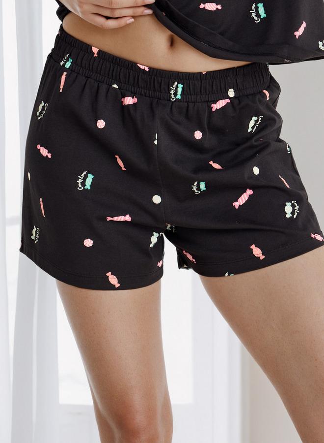 سبلاش فيڤ طقم تي شيرت وشورت بطبعة كاملة - Image 3