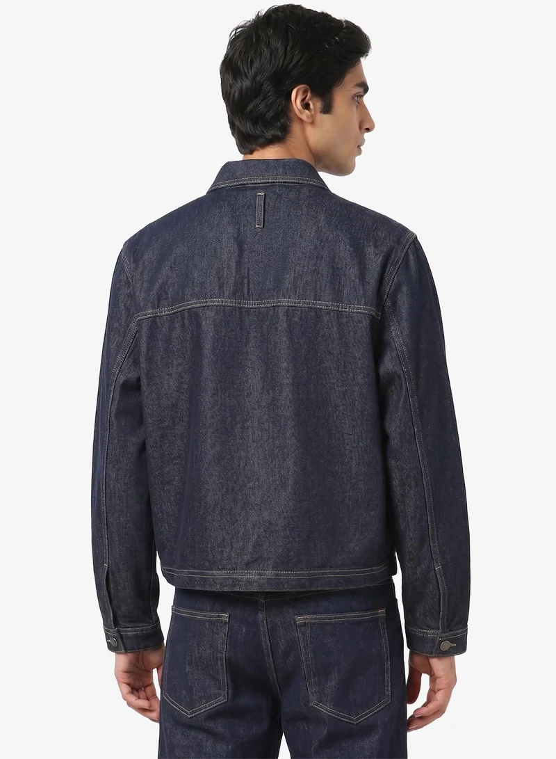 كارل كاني جاكيت جينز كاني قصير مغسول