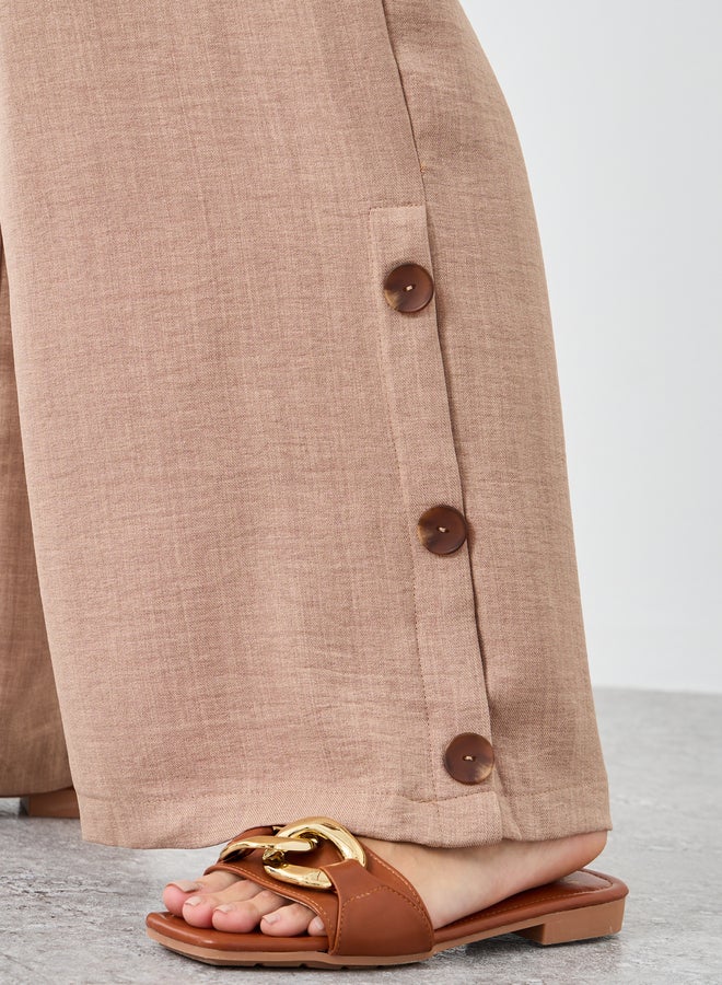 Styli Oversized Short Sleeve Top and Wide Leg Pants Modest Set - Image 5