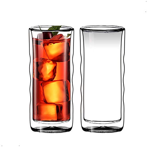 Sun's Tea(tm 20oz Wave Strong Double Wall Thermo Glasses for Beer/Tea/Coffee, Set of 2 - Image 1