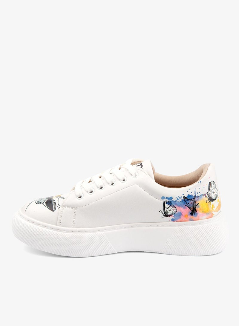 Mumka Watercolor Butterflies Sneakers - Image 2