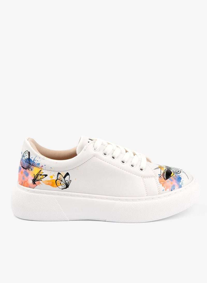 Mumka Watercolor Butterflies Sneakers - Image 1