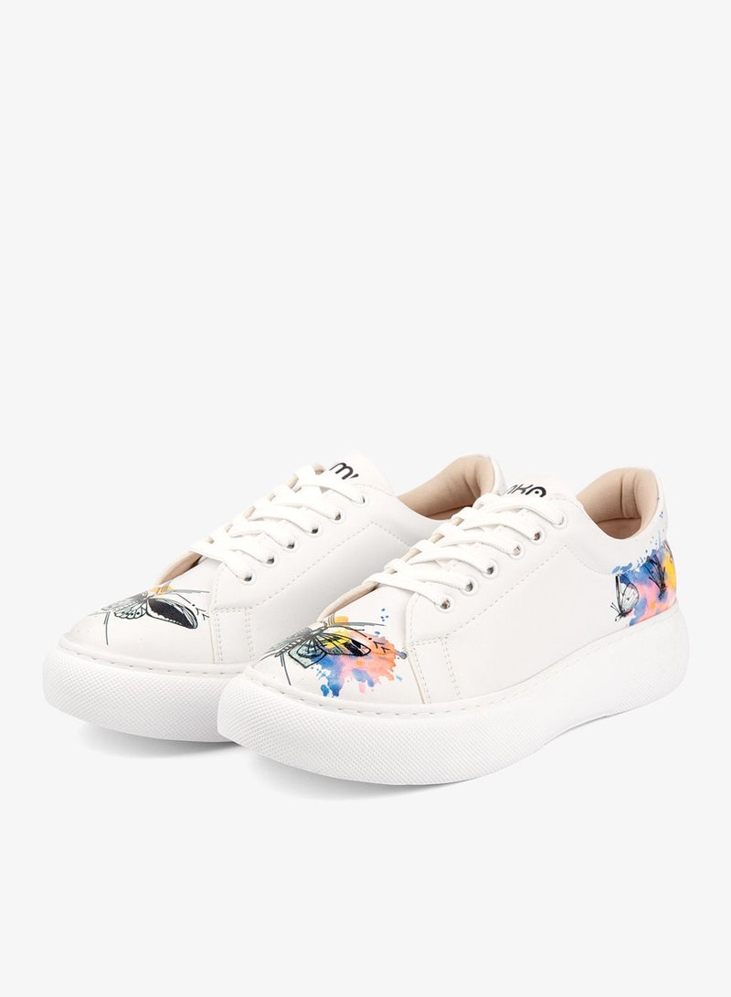 Mumka Watercolor Butterflies Sneakers - Image 4