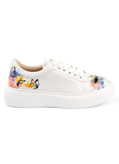 Mumka Watercolor Butterflies Sneakers