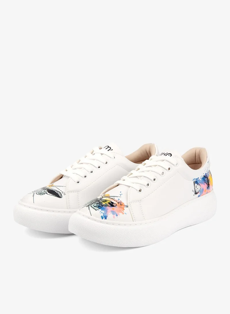 Mumka Watercolor Butterflies Watercolor Butterflies Sneakers for Women | Best Price UAE
