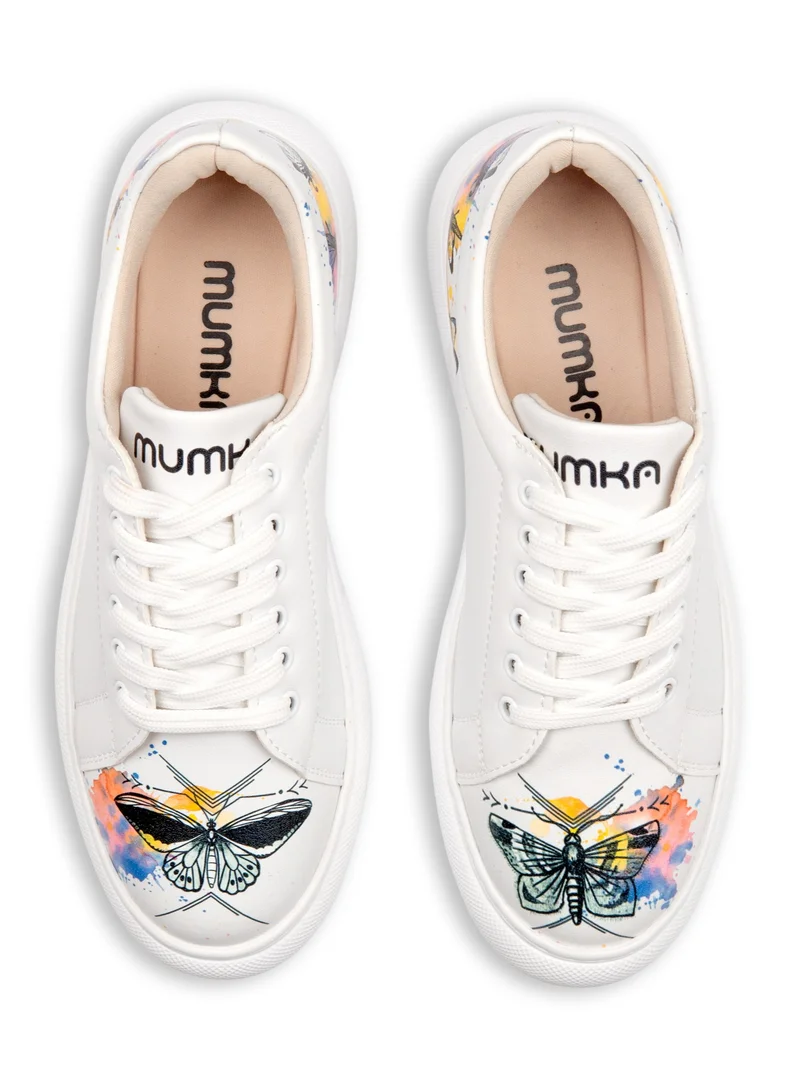 Mumka Watercolor Butterflies Watercolor Butterflies Sneakers for Women | Best Price UAE