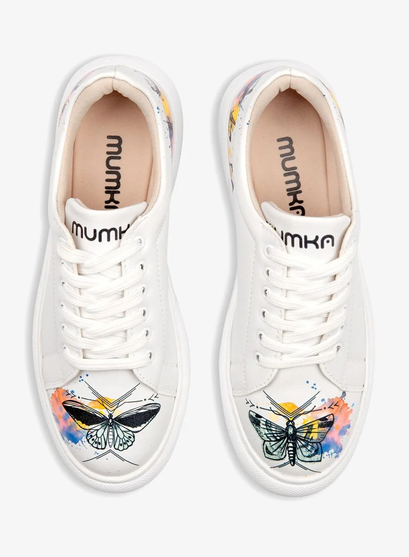 Mumka Watercolor Butterflies Watercolor Butterflies Sneakers for Women | Best Price UAE