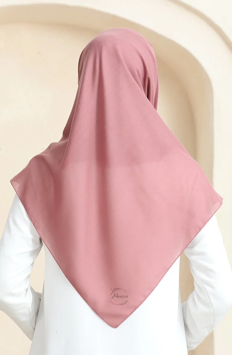 Sefa Merve Plain Scarf Prs-Ssbwl-01 Dark Dusty Rose