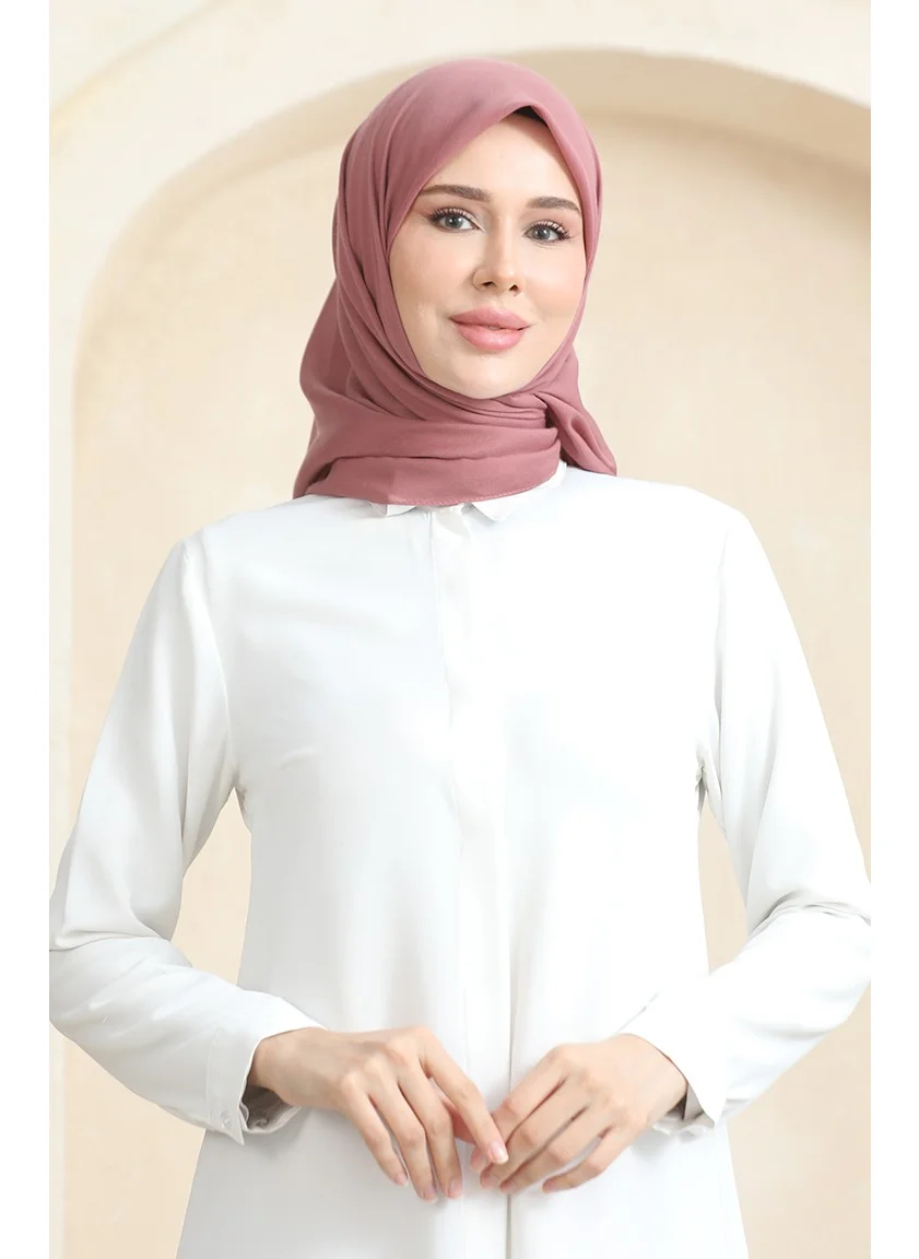 Sefa Merve Plain Scarf Prs-Ssbwl-01 Dark Dusty Rose