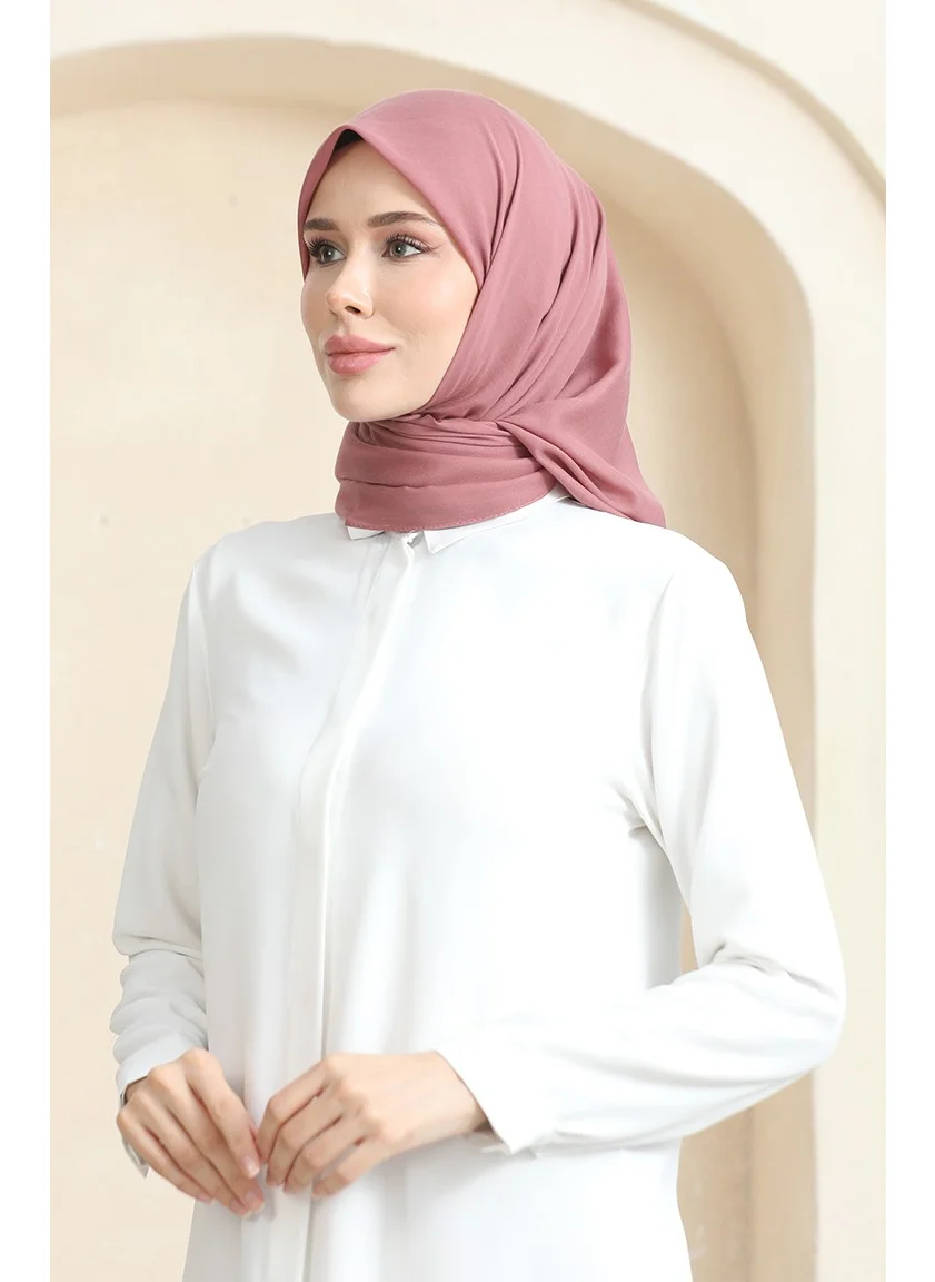 Sefa Merve Plain Scarf Prs-Ssbwl-01 Dark Dusty Rose