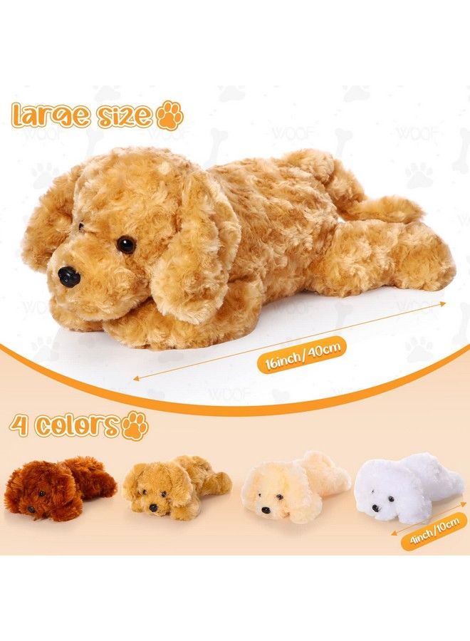 Skylety 5 Pieces Dog Stuffed Animal Puppy Stuffed Animal 1 Big Mommy Dog With 4 Mini Baby Cute Soft Plush Dog Stuffed Dog With Puppies For Birthday Children'S Party (Golden Retriever) - Image 3