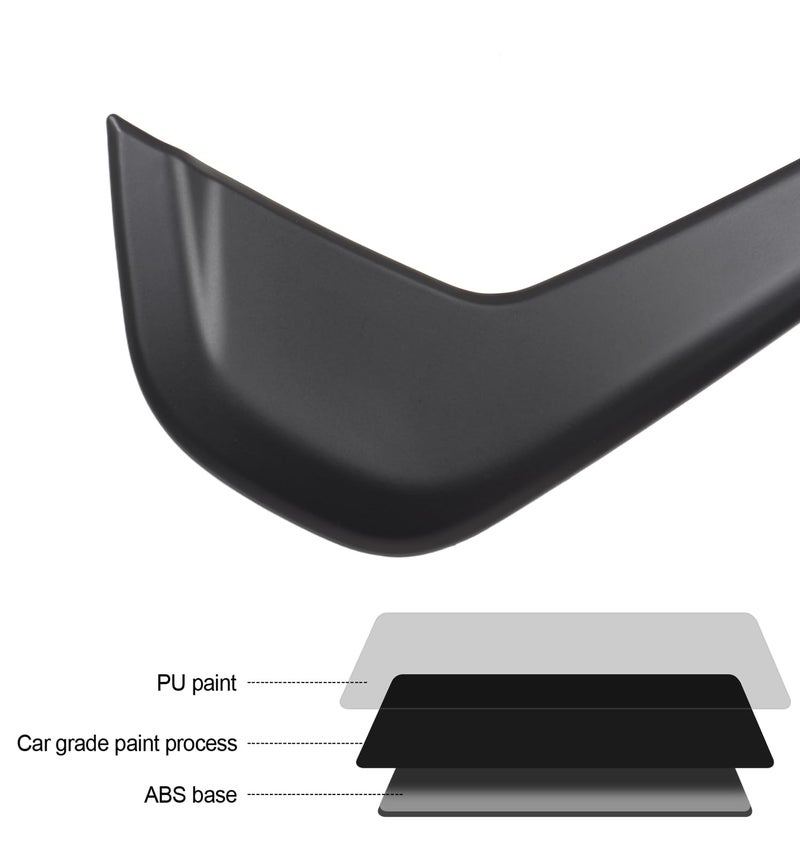 Birbenben ABS Matte Black Rear Window Trim Molding Covers for 2023-2026 Mazda CX-50, Outside D Pillar Post Molding Cover Trims Compatible with Mazda CX50 CX 50 Hybrid 2024 2025 - Image 4