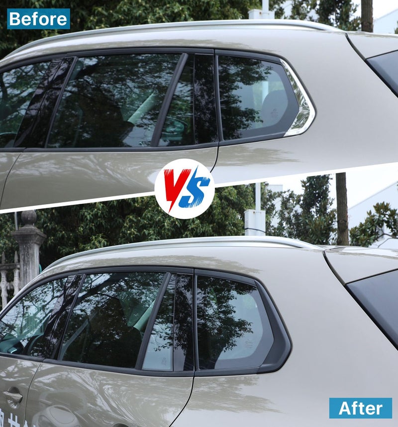 Birbenben ABS Matte Black Rear Window Trim Molding Covers for 2023-2026 Mazda CX-50, Outside D Pillar Post Molding Cover Trims Compatible with Mazda CX50 CX 50 Hybrid 2024 2025 - Image 5