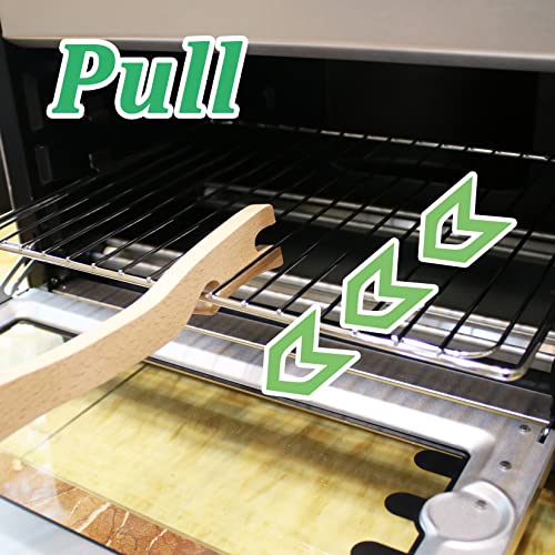Ansoon Wooden Oven Rack Push Pull Stick for Oven, Toaster Oven, Air Fryer, Baking Kitchen Appliances (14 inch) - Image 4