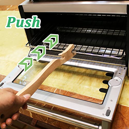 Ansoon Wooden Oven Rack Push Pull Stick for Oven, Toaster Oven, Air Fryer, Baking Kitchen Appliances (14 inch) - Image 5