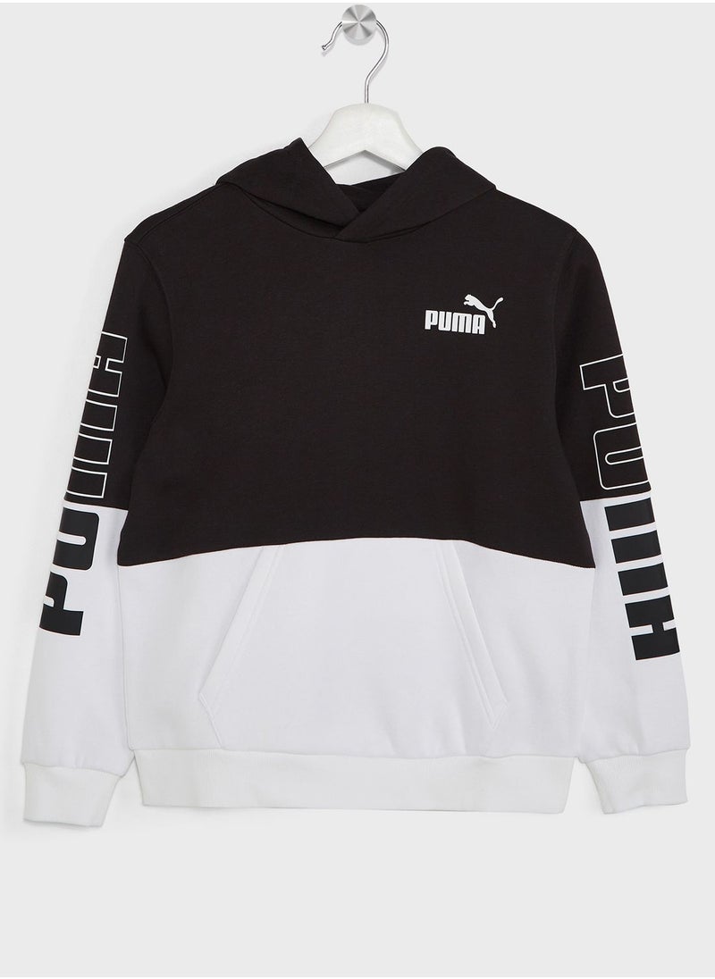 PUMA - Kids Power Colorblock Hoodie Fl - Image 1