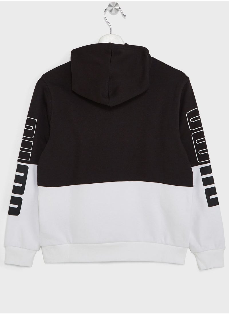 PUMA - Kids Power Colorblock Hoodie Fl - Image 1