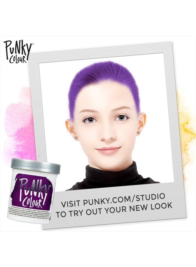 Punky Purple Semi Permanent Conditioning Hair Color, Non-Damaging Hair Dye, Vegan, PPD and Paraben Free, Transforms to Vibrant Hair Color, Easy To Use and Apply Hair Tint, lasts up to 35 washes, 3.5oz - Image 5