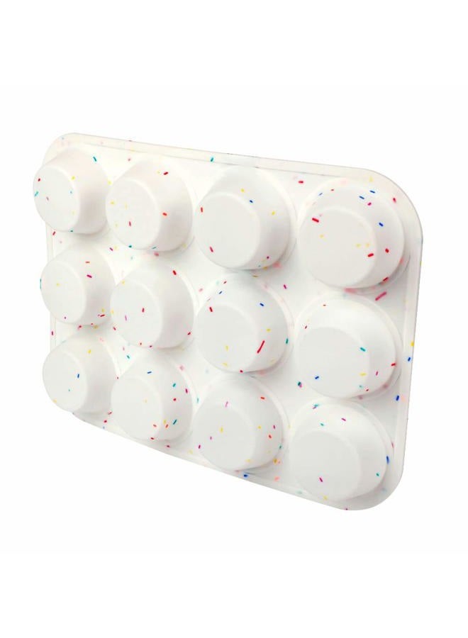 SHEbaking Silicone Muffin Pan Regular 12 Cups Muffin Tin Cupcake Pans for Baking Non-stick Muffin Tray Mold Easy Release,Durable,BPA Free - Image 3