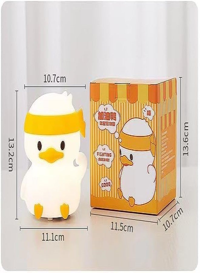 GITGRNTH Rechargeable Silicone Cloud Night Light for Kids | Fighting Duck Design | Color-Changing LED Lamp | Cute Room Decor & Gift for Toddlers, Teens, Valentine's Day | Soft Eye-Safe Light - Image 5