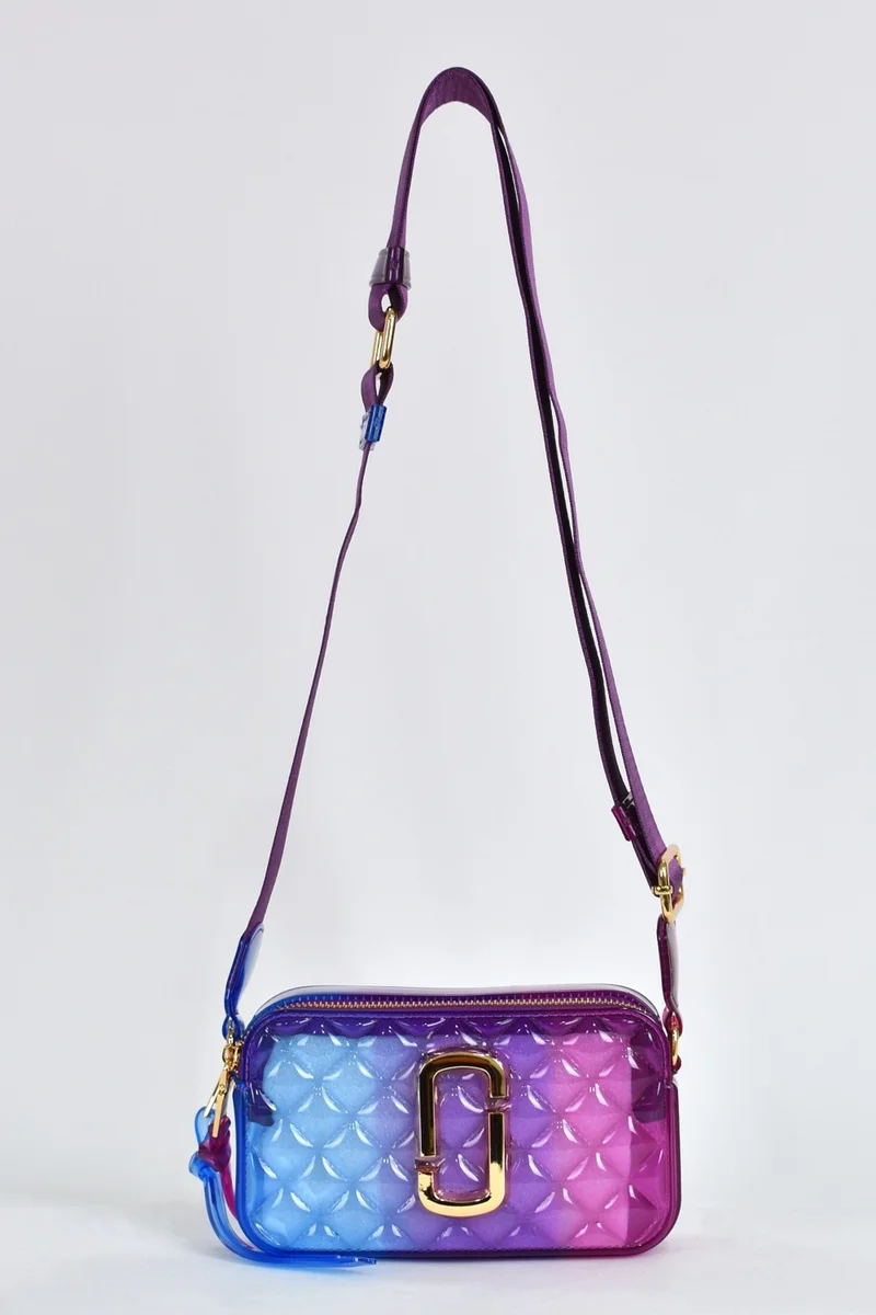 Elatae Women's Column Shoulder Strap Silicone Crossbody Bag Mix 26398