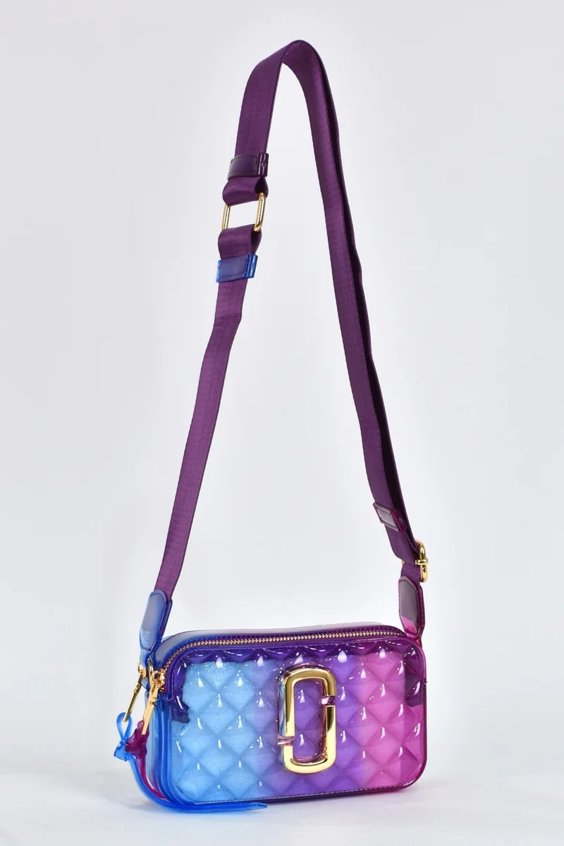 Elatae Women's Column Shoulder Strap Silicone Crossbody Bag Mix 26398