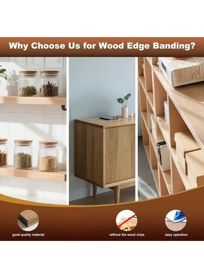 Technology Wood Grain Tape 10m Self Adhesive Peel Stick Furniture Repair Cabinet Door Wall Decorative Strips - Image 5