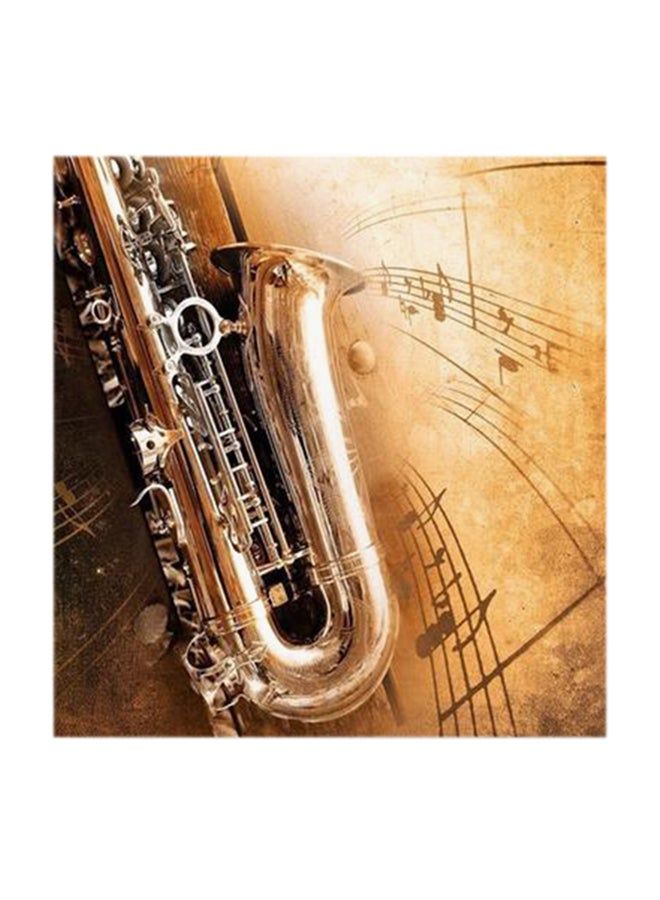 RYN Saxophone MDF Wall Art Multicolour 30x30centimeter - Image 2