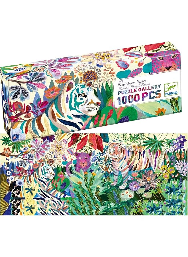 DJECO - Rainbow Tigers Puzzle 1000Pcs - Image 1