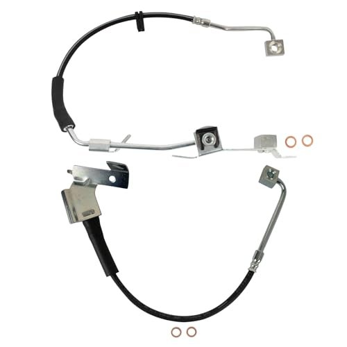 TRQ Front Brake Hose Set Compatible with 2004-2005 Dodge Ram 1500 - Image 1