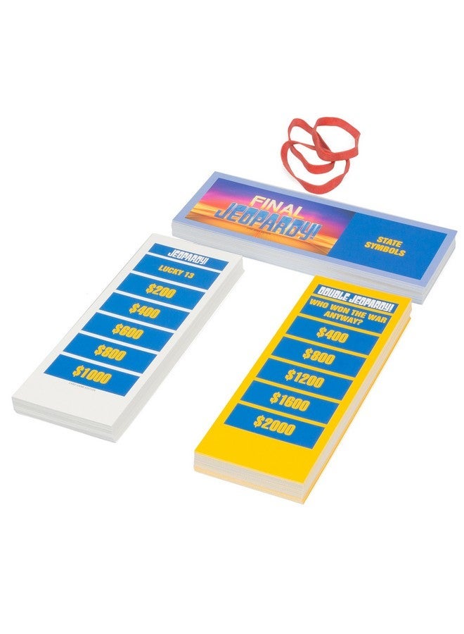 آوتسيت ميديا لعبة Jeopardy The Card Game Travel Quiz مع 108 إجابات وأسئلة للأعمار من 12+ - Image 3