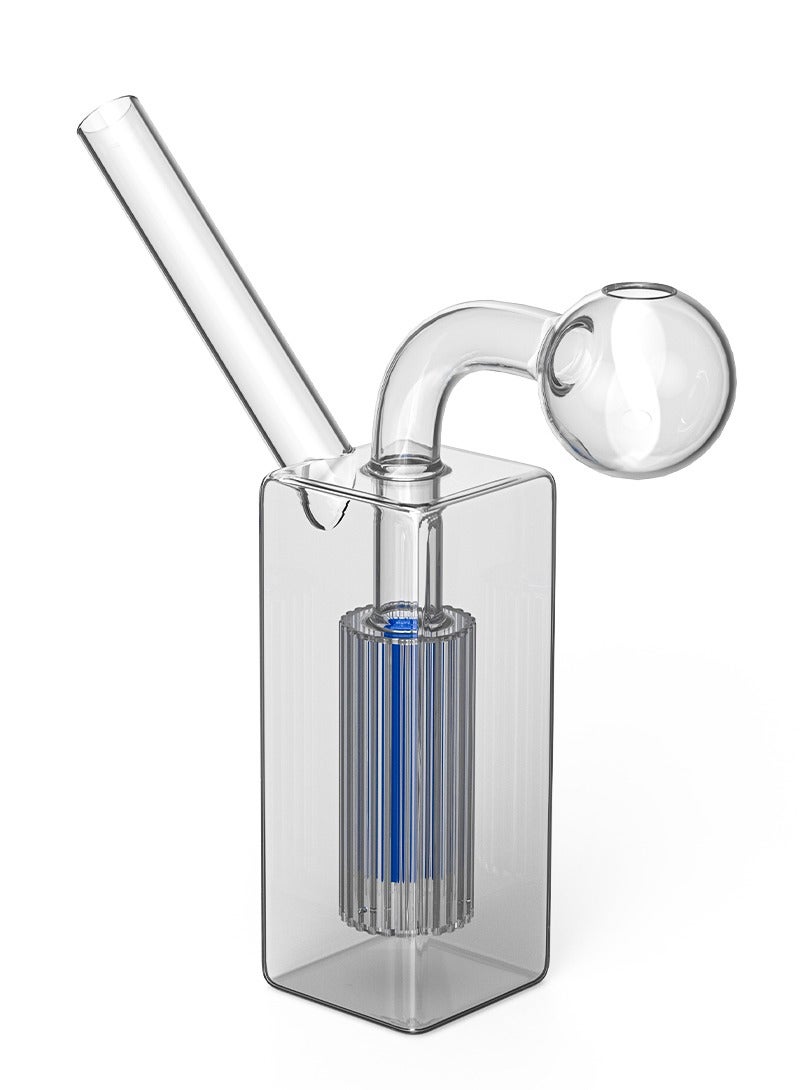 Home Decorative Luxury Design Portable Mini Filter Water Pipe Oil Lamp Burner GlassVase Glassware Herb Tube - Image 2