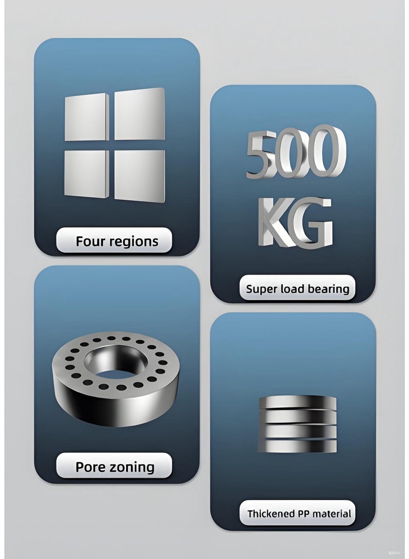 KIIUMI Push Up Board, Multi-function Push Up Stand With Resistance Bands, Foldable Portable Strength Training Equipment for Men and Women, Push up Handles for Floor to Strengthen Arms, Core and Back - Image 4