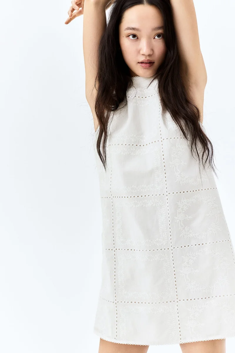 H&M Broderie anglaise cotton dress