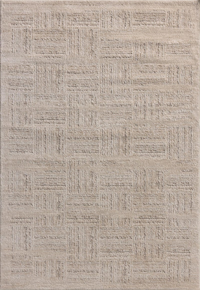 Loloi Amber Lewis Monty Collection MOT-01 Ivory/Taupe 4'-0" x 6'-0", .50" Pile Height, Accent Rug - Image 2