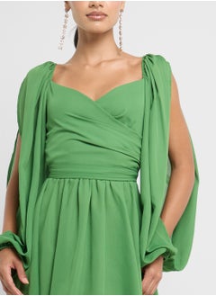 Ginger Cutout Sleeves Ruched Mini Dress  - Image 3