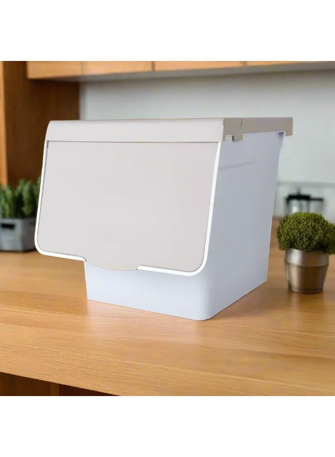 Union Plastic Stackable Container Beige 27L - Image 2