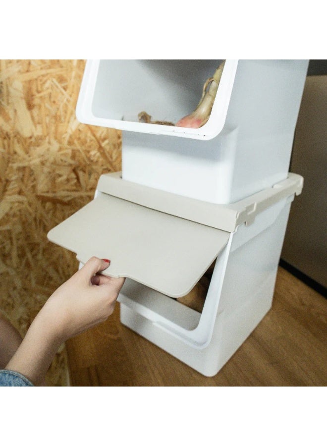 Union Plastic Stackable Container Beige 27L - Image 3