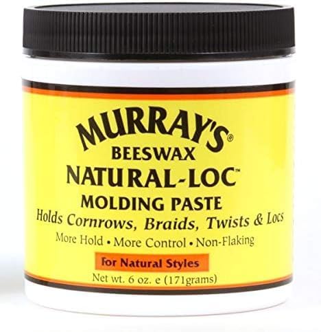 Murray Beswax NaturalLoc Molding Paste 171g Strong Hold Hair Styling Cream for Locs Braids and Twists